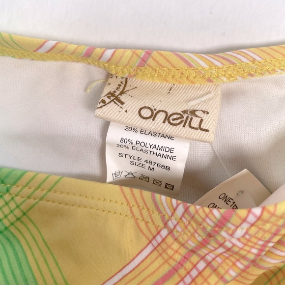 O’Neill Yellow Bikini Bottoms Size Medium Tie Up sides - Picture 3 of 4